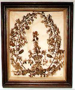 Hair wreath, 1873-1874