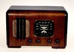 Electric table radio, 1938