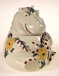 Hippopotamus cookie jar, 1942-1950