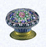 Close Concentric Millefiori on Gilded Base (side view)