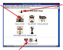 Listing of related objects screenshot
