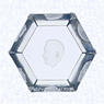 Engraved Dag Hammarskjold WeightSwedenKosta Glass Works, 1962Diameter: 10.5 cm (4 1/8 inches) Height: 4.5 cm (1 3/4 inches)745670)Hexagonal clear glass weight with tapered base; engraved portrait of Dag Hammarskjold by Vicke Lindstrand on underside of base; 